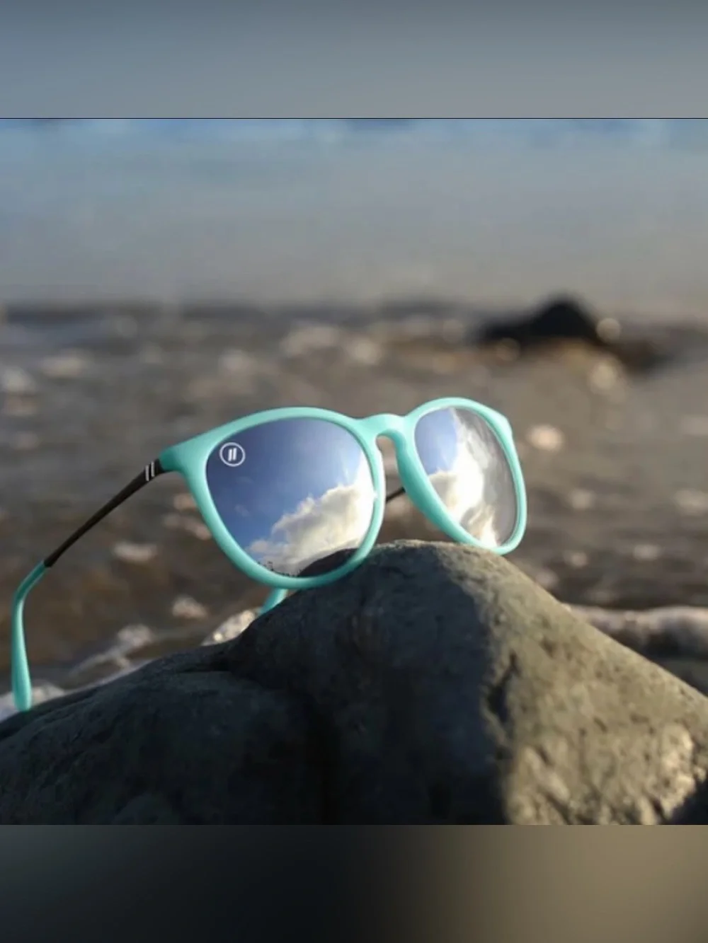 Blenders Eyewear Avalon Breeze Polarized Sunglasses (Matte Blue/Silver Mirror)